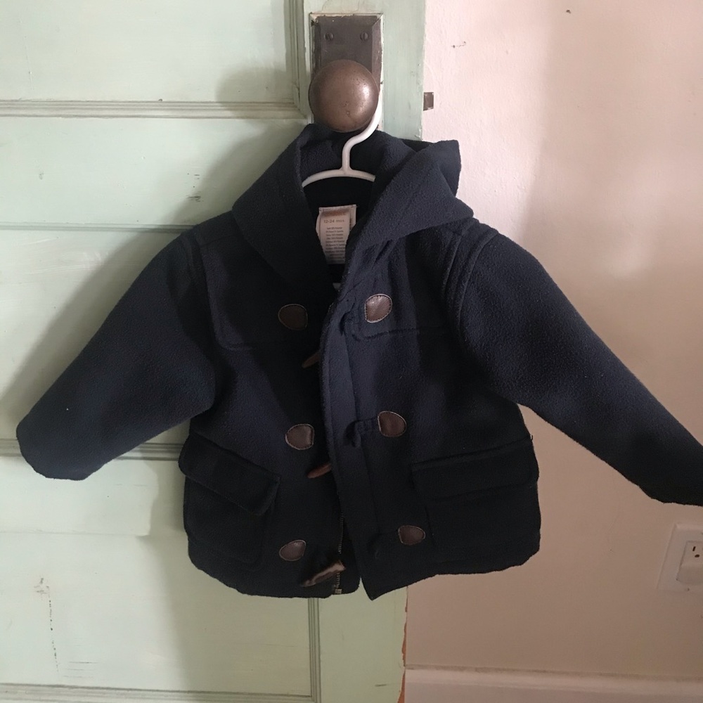 Navy baby peacoat 12-24 months